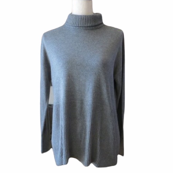 Lou & Grey Sweaters - Lou & Grey Turtleneck Knit Sweater Gray S